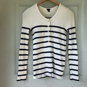 Long-Sleeve Ribbed Jcrew Shirt